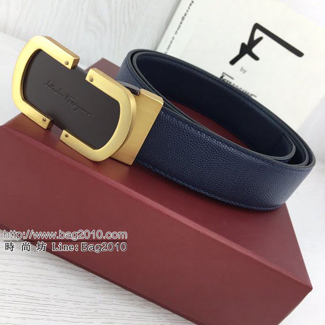 菲拉格慕男士皮帶 Ferragamo雙面牛皮休閒腰帶  jjp1022